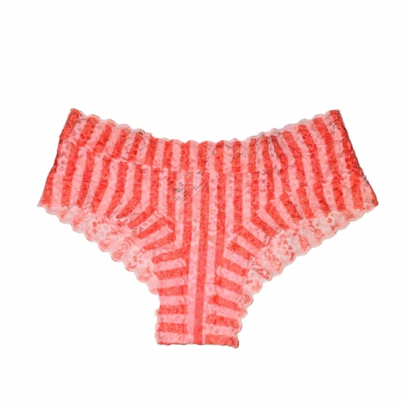 Victoria’s Secret The Lacie Lace Cheeky Panty Pretty Blossom Stripes/Small - NWT - Picture 5 of 5